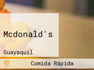 Mcdonald's