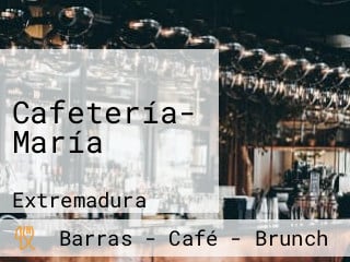 Cafetería- María