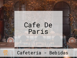 Cafe De Paris