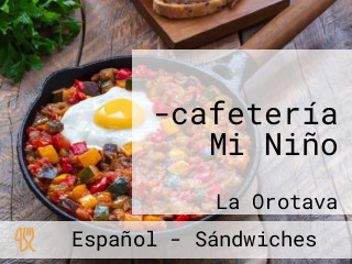 -cafetería Mi Niño