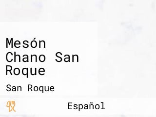 Mesón Chano San Roque