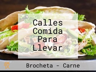 Calles Comida Para Llevar